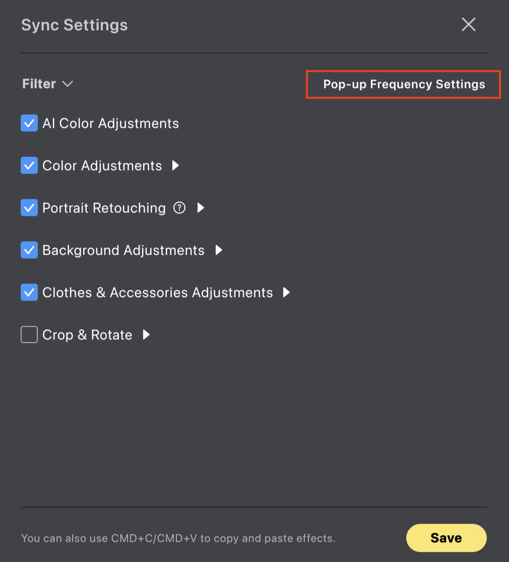 Settings Sync | EVOTO SUPPORT