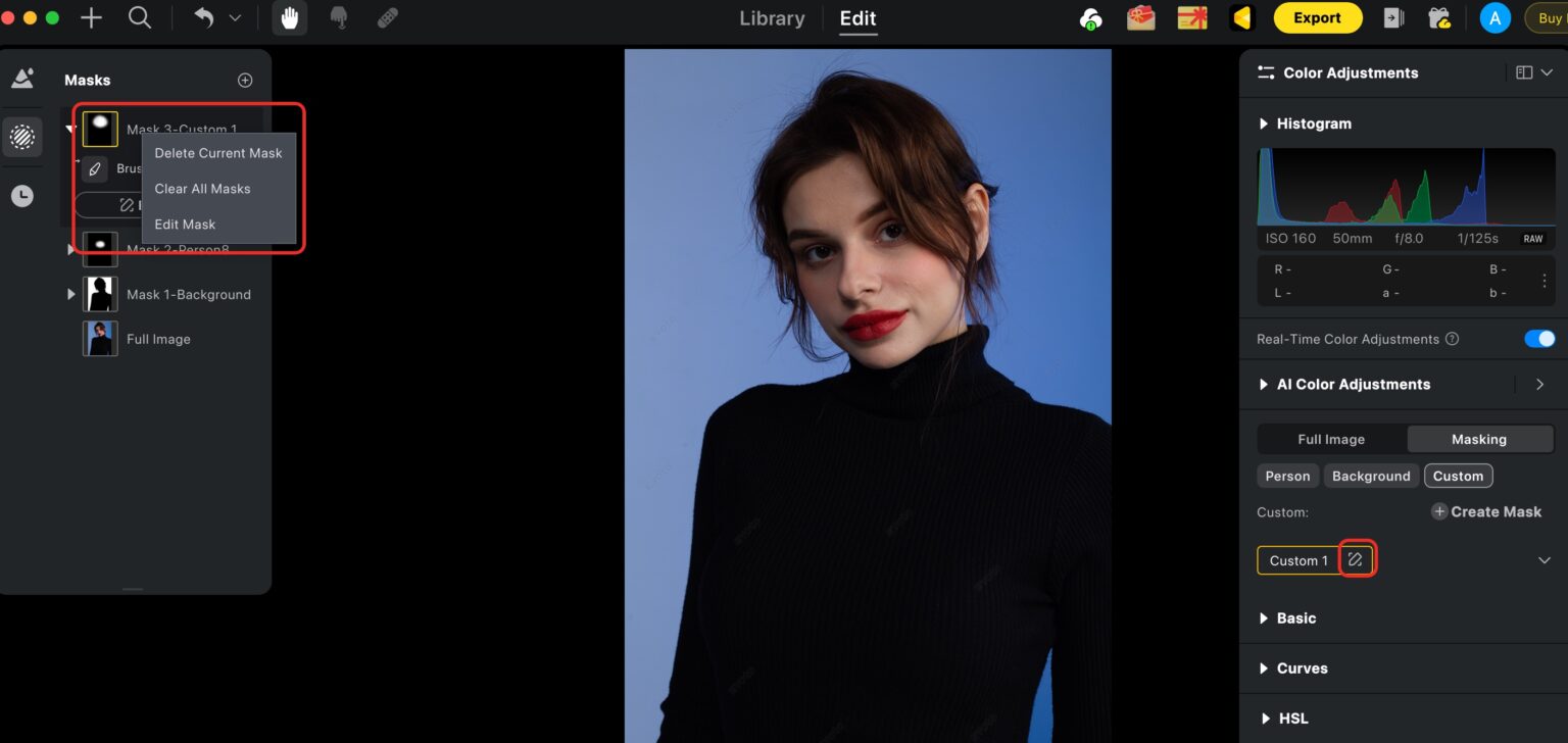 Masking Evoto Support